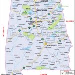 Alabama Map For Free Download. Printable Map Of Alabama, Known As   Printable Map Of Alabama