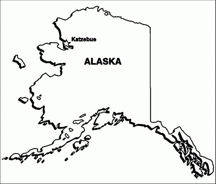 Alaska State Map Printable