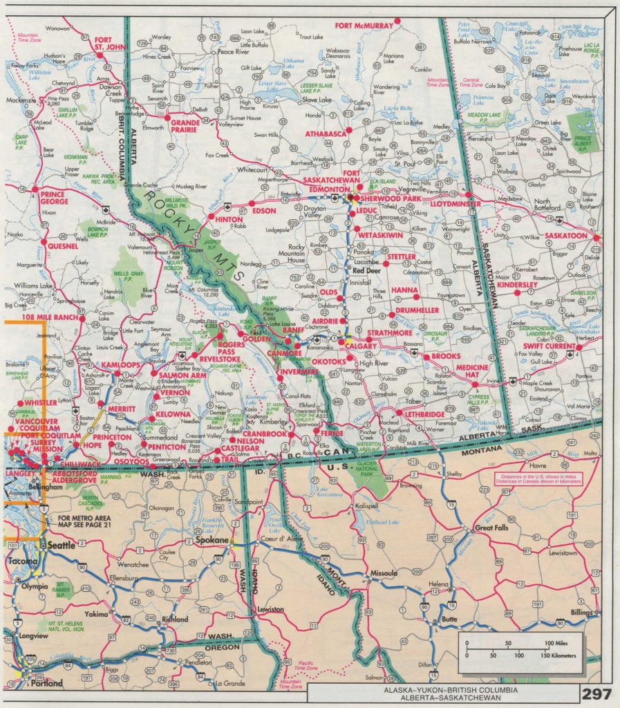 Alberta Road Map And Travel Information | Download Free Alberta Road Map - Printable Alberta Road Map