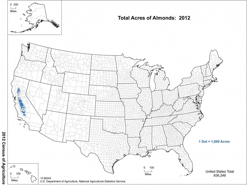 Almond Production - - California Almond Farms Map