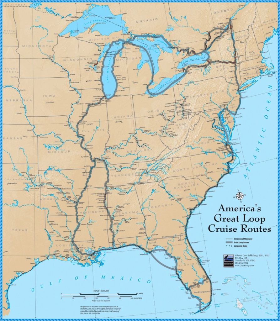 America&amp;#039;s Great Loop Cruise Map - Intracoastal Waterway Florida Map