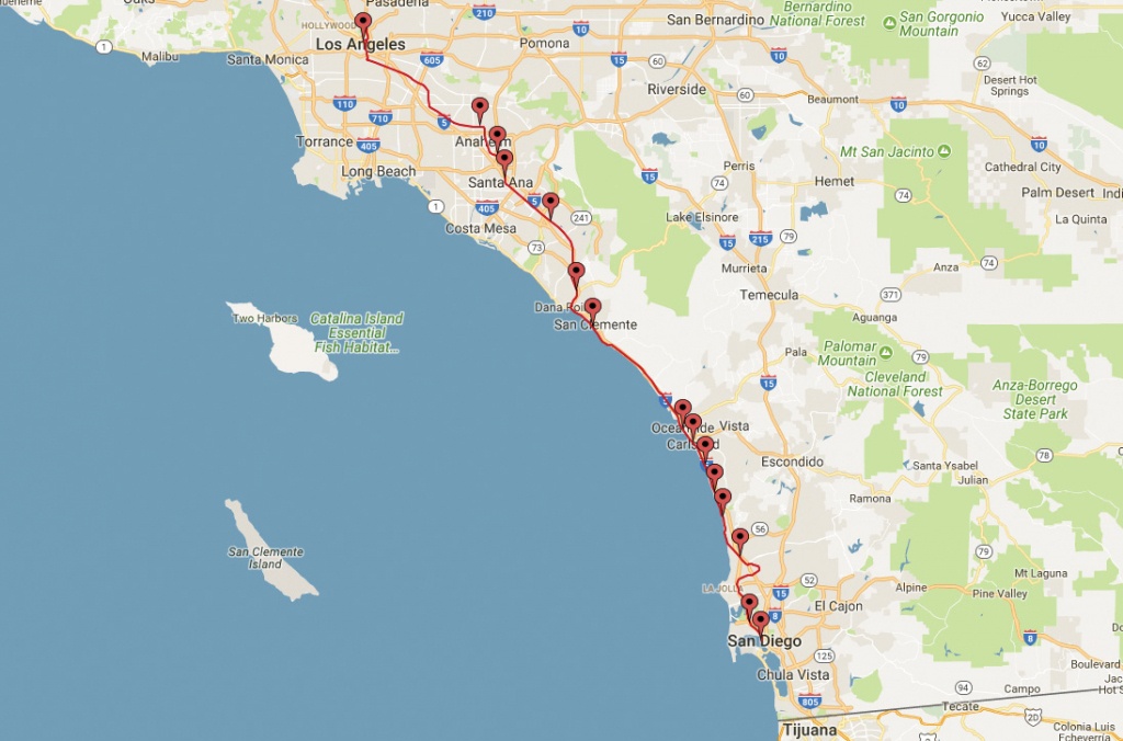 Amtrak San Diego Map | Danielrossi - Amtrak California Surfliner Map