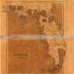 An 1838 Map Of Florida Engravedg.w. Boynton. | Florida Memory   Map Of Florida Showing Hobe Sound