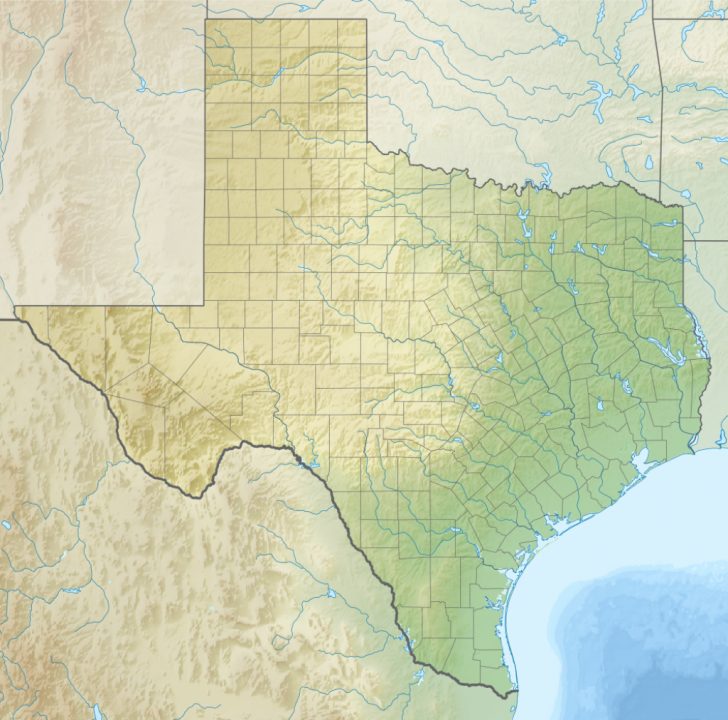 Texas Wildlife Refuge Map