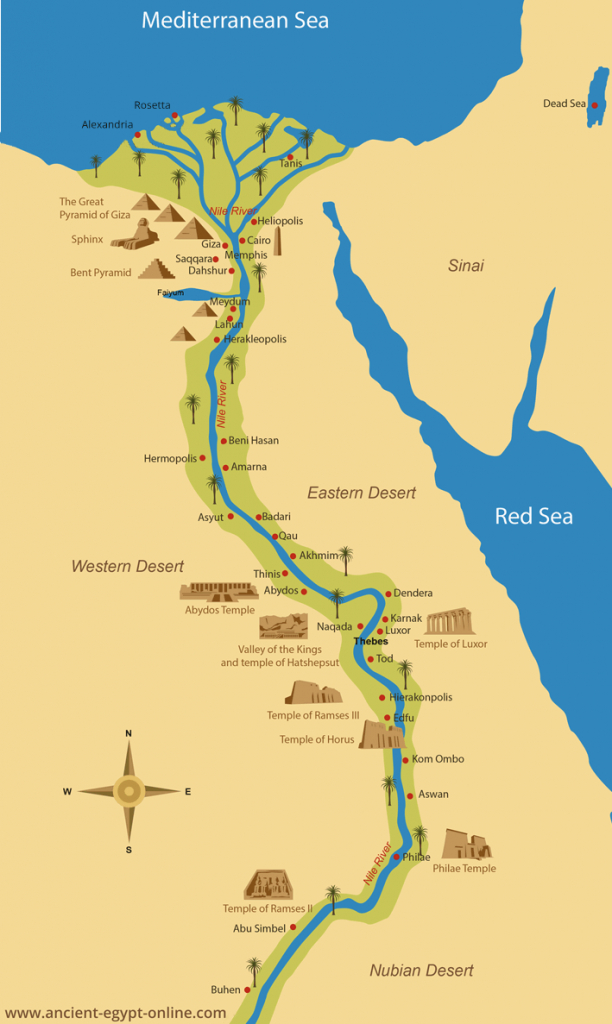 Ancient Egypt Map Printable Printable Maps