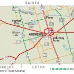 Andrews County | The Handbook Of Texas Online| Texas State   Martin County Texas Section Map