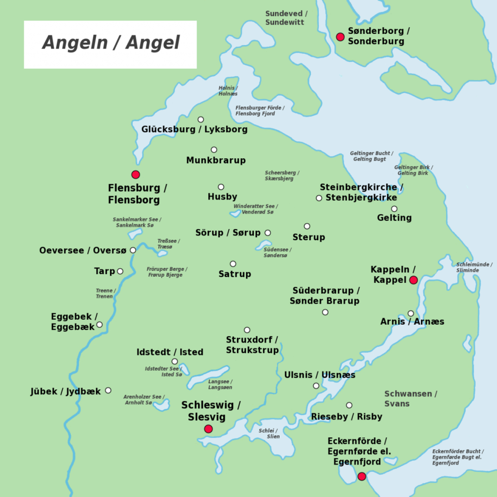 Anglia (Peninsula) - Wikipedia - Printable Map Of East Anglia