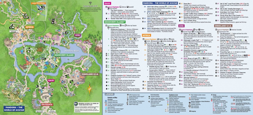 Animal Kingdom Itinerary In 2019 | Disney World | Disney World Map - Animal Kingdom Florida Map