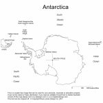 Antarctica, South Pole, Blank Printable Map, Outline, World Regional   Antarctica Outline Map Printable