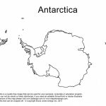 Antarctica, South Pole Outline Printable Map, Royalty Free, World   Antarctica Outline Map Printable