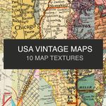 Antique Us Digital Maps . Digital Maps Paper Set. North | Etsy   Printable Map Paper