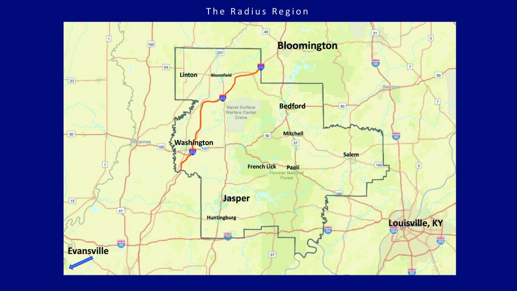 Area Maps – Radius Indiana - Printable Radius Map