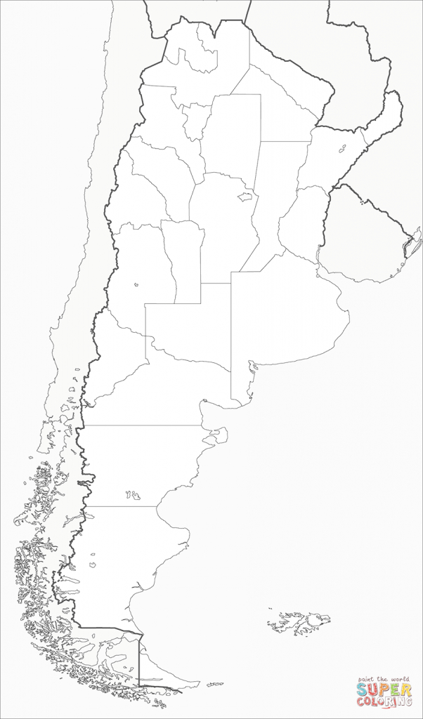 Argentina Map Coloring Page | Free Printable Coloring Pages - Printable Map Of Argentina