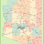 Arizona Road Map With Cities And Towns   Printable Map Of Arizona