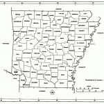 Arkansas State Map With Counties Outline And Location Of Each County   Printable State Maps With Counties