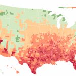 As Climate Changes, Southern States Will Suffer More Than Others   Texas Heat Map