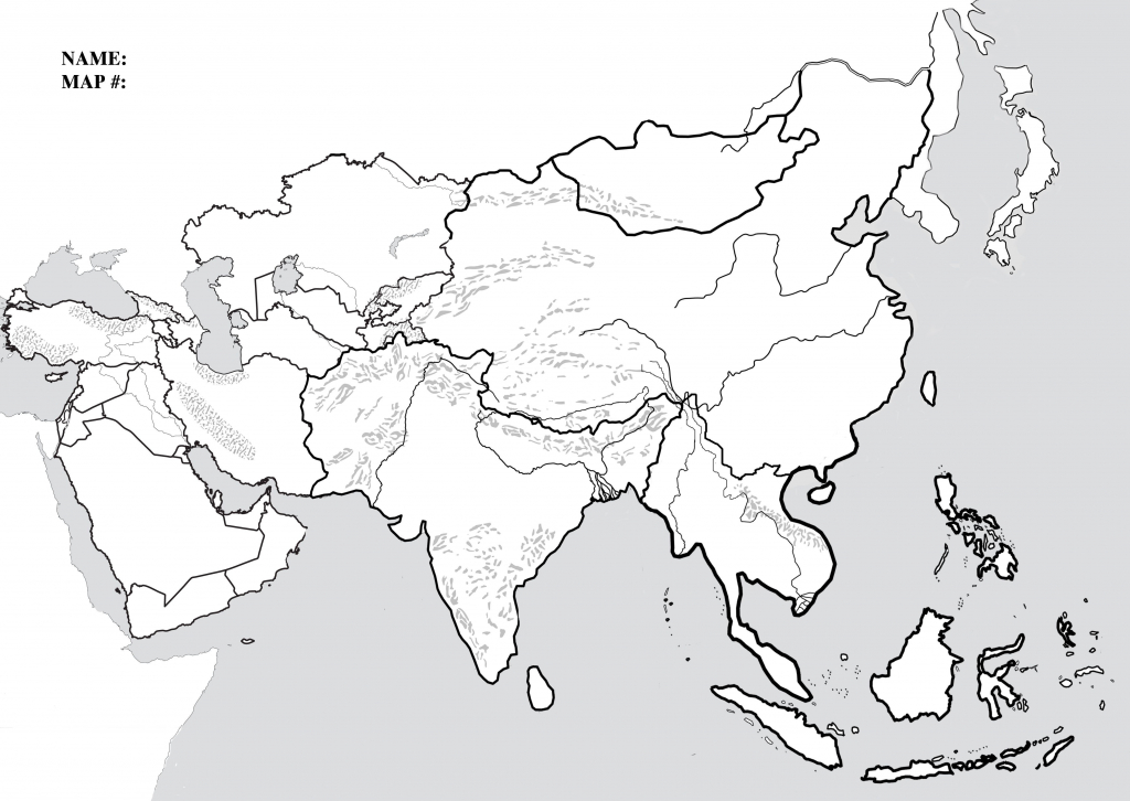 Asia Blank Political Map | Sksinternational - Asia Political Map Printable