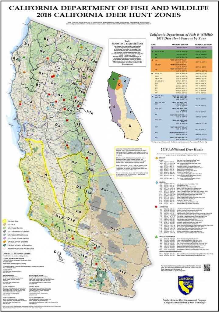 California D8 Hunting Zone Map