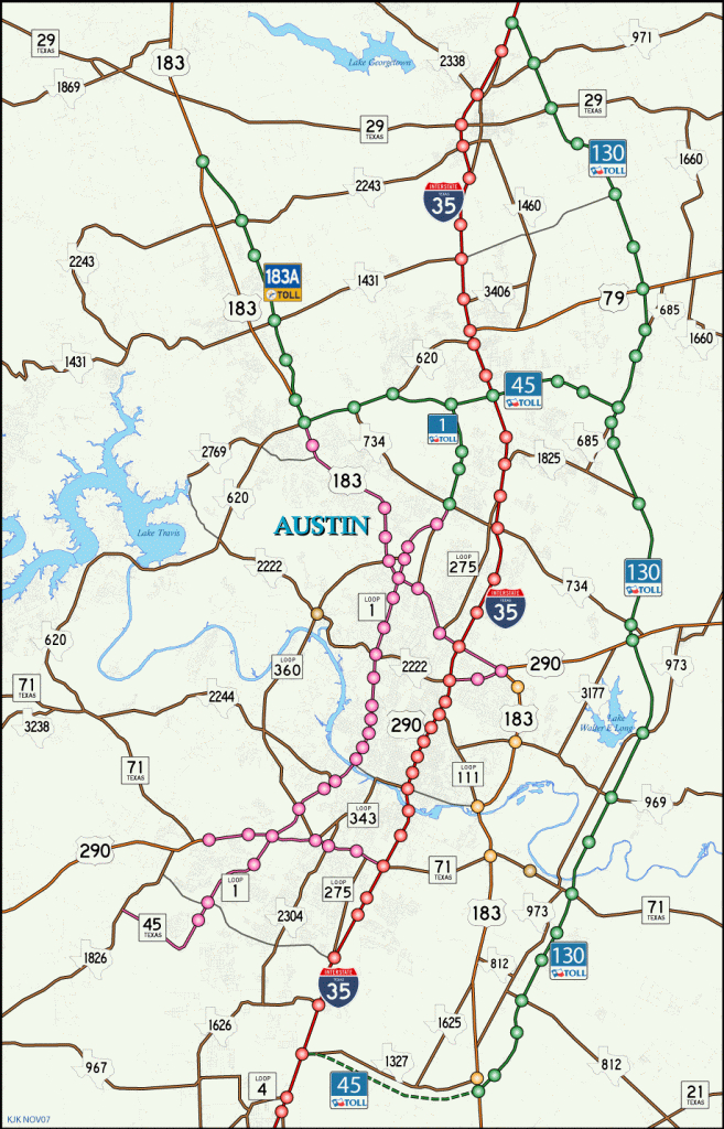 Austin - Aaroads - Austin Texas Road Map
