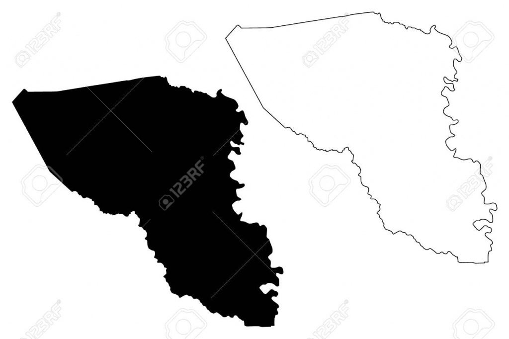 Austin County, Texas (Counties In Texas, United States Of America - Texas County Map Vector