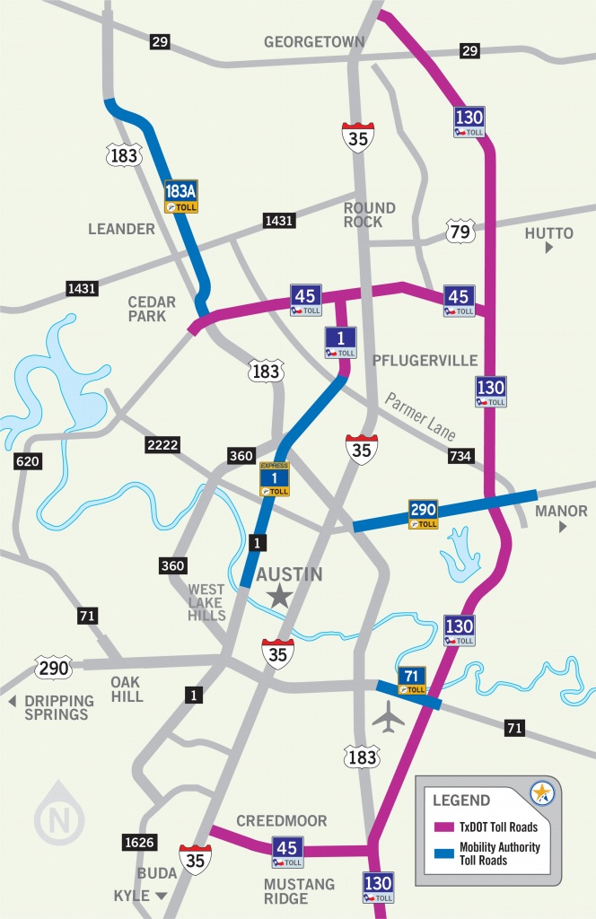 Austin Toll Road Map - Map Of Austin Toll Road (Texas - Usa) - Austin Texas Road Map