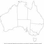 Australia Printable, Blank Maps, Outline Maps • Royalty Free   Printable Map Of Australia With States And Capital Cities