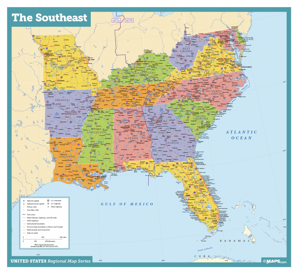 printable map of southeast usa printable us maps printable map of