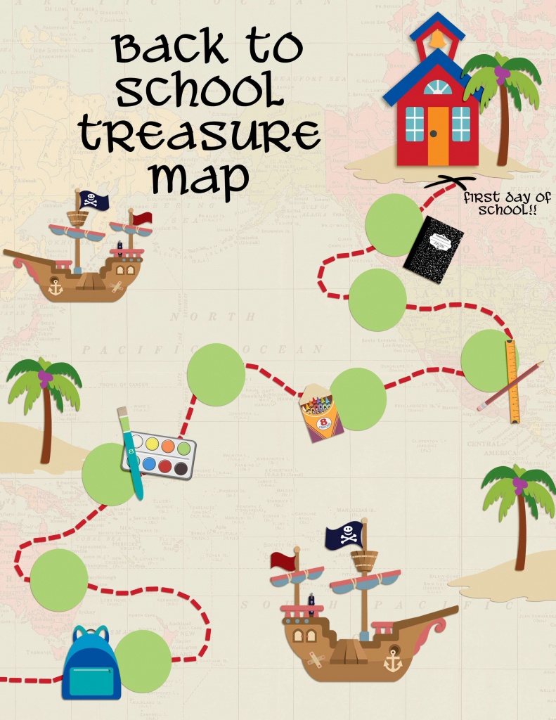Back To School Treasure Map - Your Everyday Family - Printable Maps For School