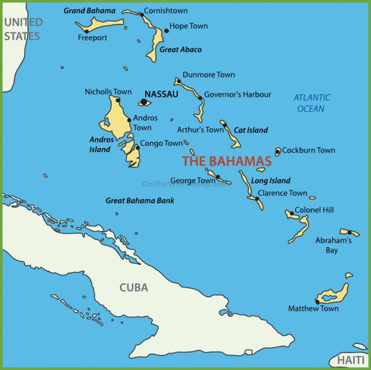 Map Of Florida And Freeport Bahamas