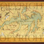 Baitrageous: Map Of Beautiful Lake Conroe In East Texas!   Map Of Lake Conroe Texas