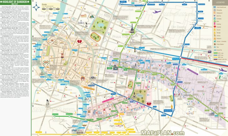 Printable Map Of Bangkok