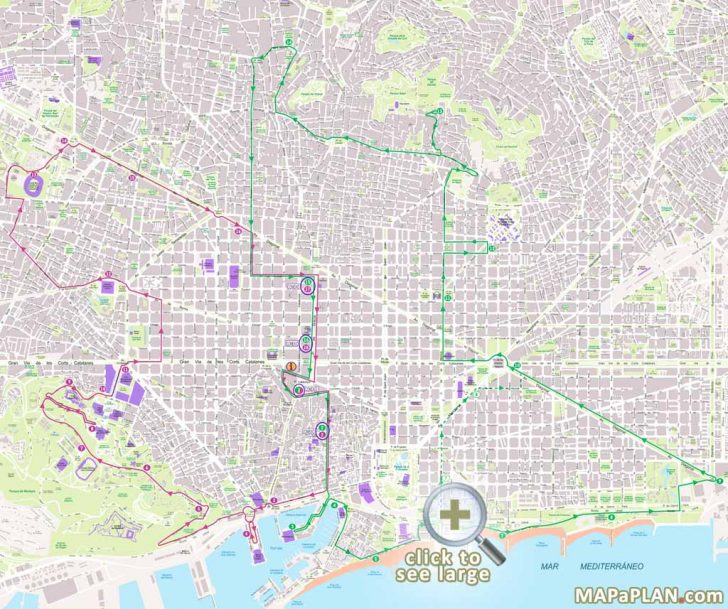 Barcelona Street Map Printable