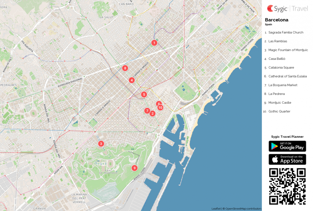 Barcelona Printable Tourist Map In 2019 | Barcelona Travel Tips - Us Quarter Map Printable