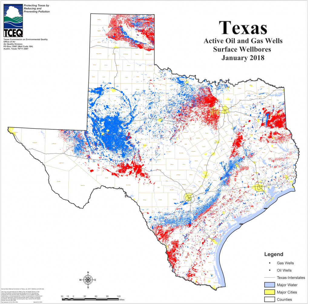Barnett Shale Maps And Charts - Tceq - Www.tceq.texas.gov - Map Of Texas Oil And Gas Fields