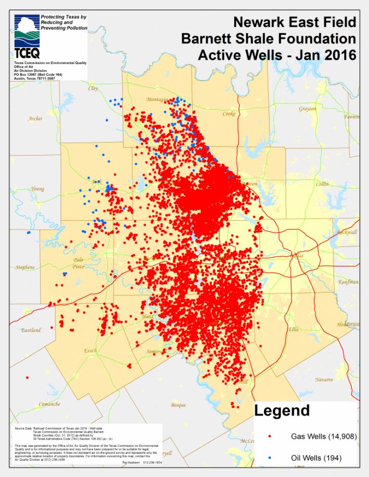 Texas Oil Well Map