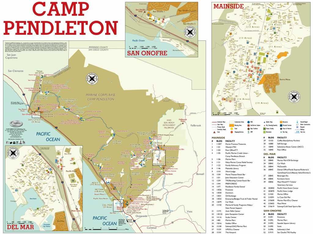 Base Maps — Mccs Camp Pendleton - Where Is Del Mar California On The Map