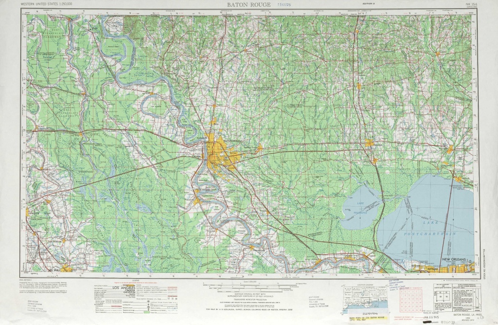 Baton Rouge Topographic Maps, La - Usgs Topo Quad 30090A1 At 1 - Printable Map Of Baton Rouge