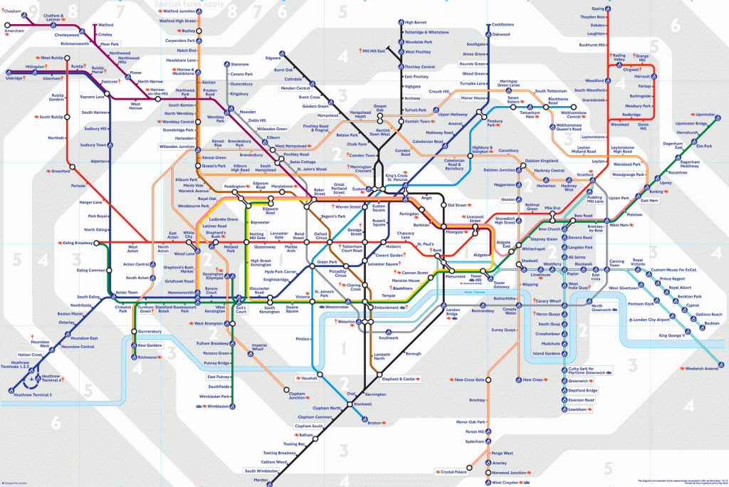 Bbc - London - Travel - London Underground Map - Printable London Underground Map