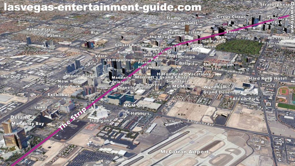 Best Las Vegas Strip Maps - Printable Las Vegas Strip Map 2017