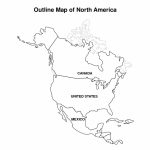 Best Photos Of North America Map Outline Printable Blank Incredible   Printable Map Of North America For Kids