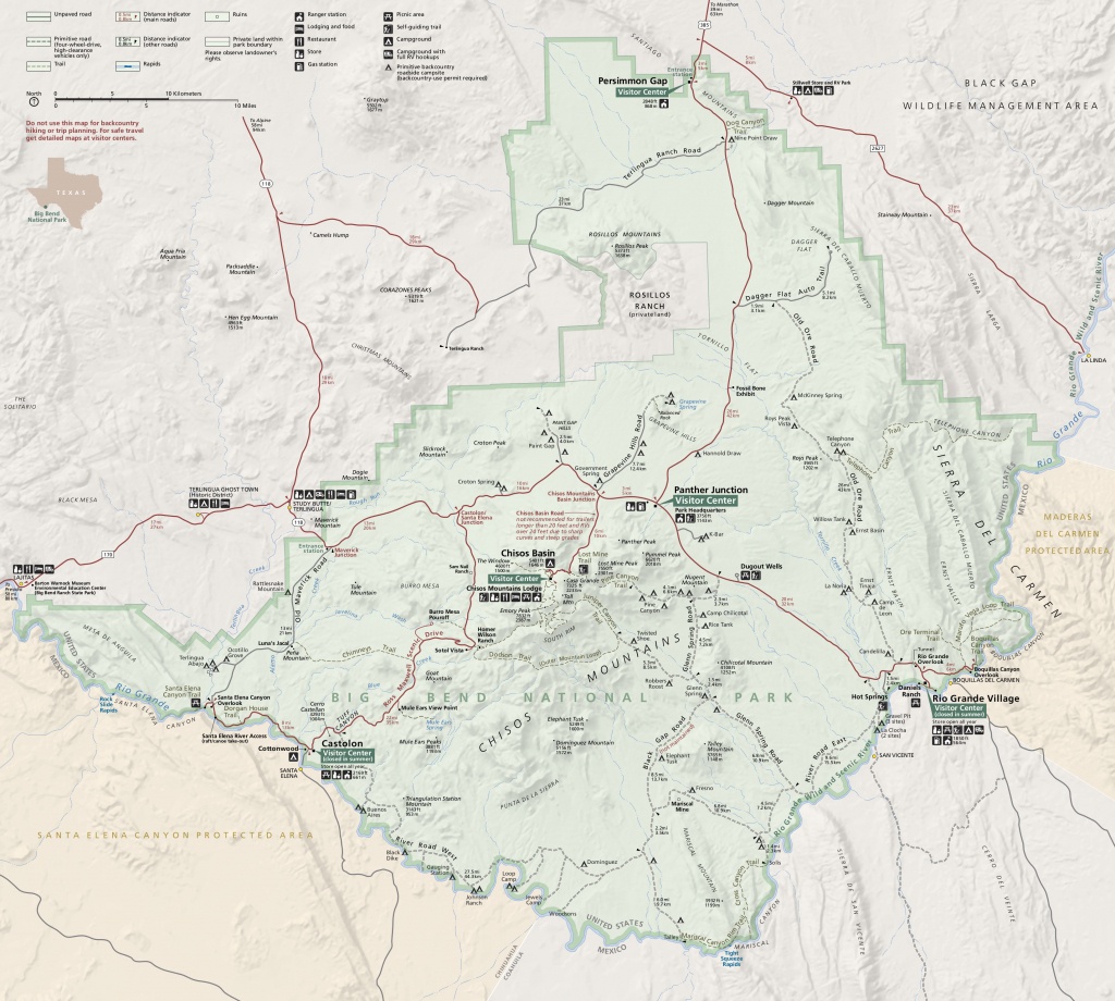 Big Bend Maps | Npmaps - Just Free Maps, Period. - Big Bend National Park Map Texas