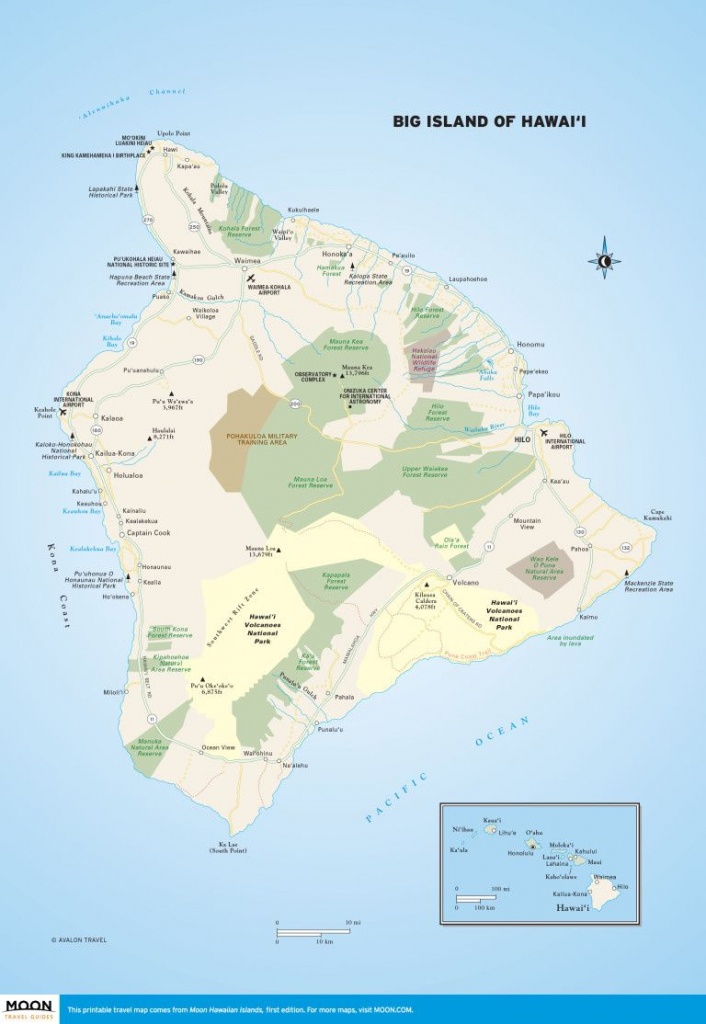 Big Island Of Hawai&amp;#039;i | Scenic Travel | Big Island, Hawaii Volcanoes - Big Island Map Printable