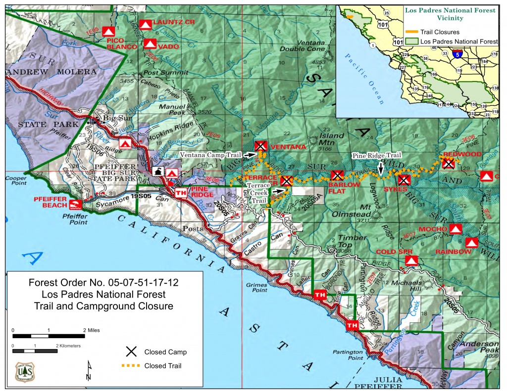 Big Sur Interactive Highway Maps With Slide Names &amp;amp; Mile Markers - California Road Closures Map