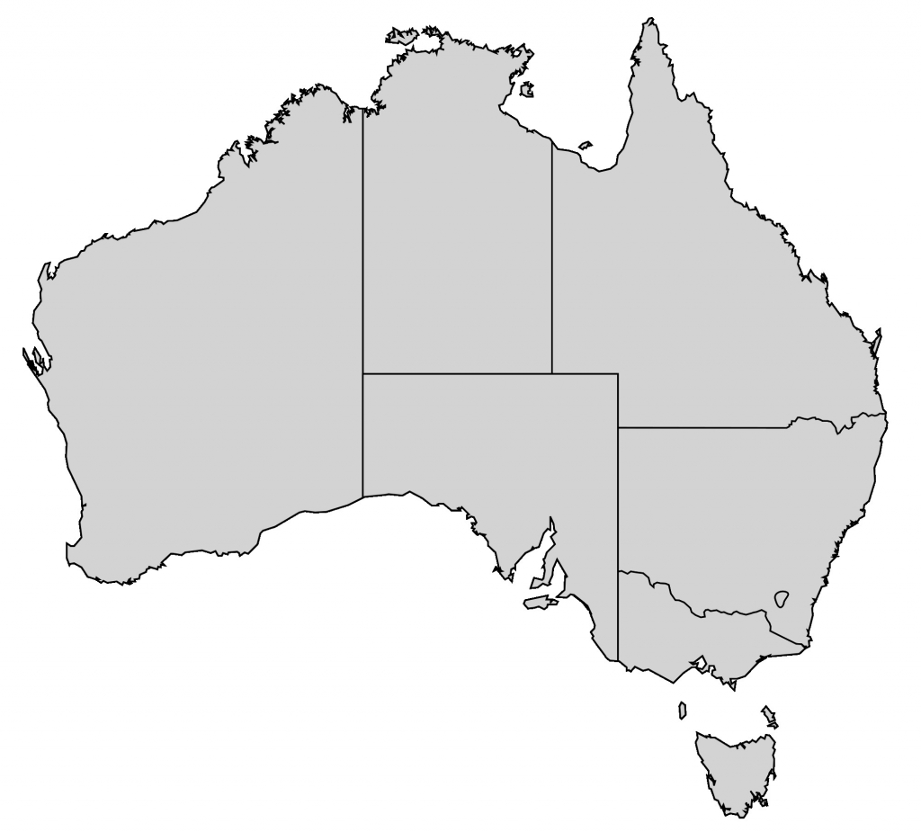 Blank Australia Map Dr Odd And Printable Of With States Utlr Me 9 - Printable Map Of Australia With States