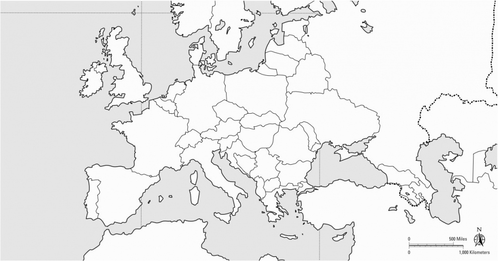 Blank Europe Map Printable | Sitedesignco - Printable Blank Map Of Europe