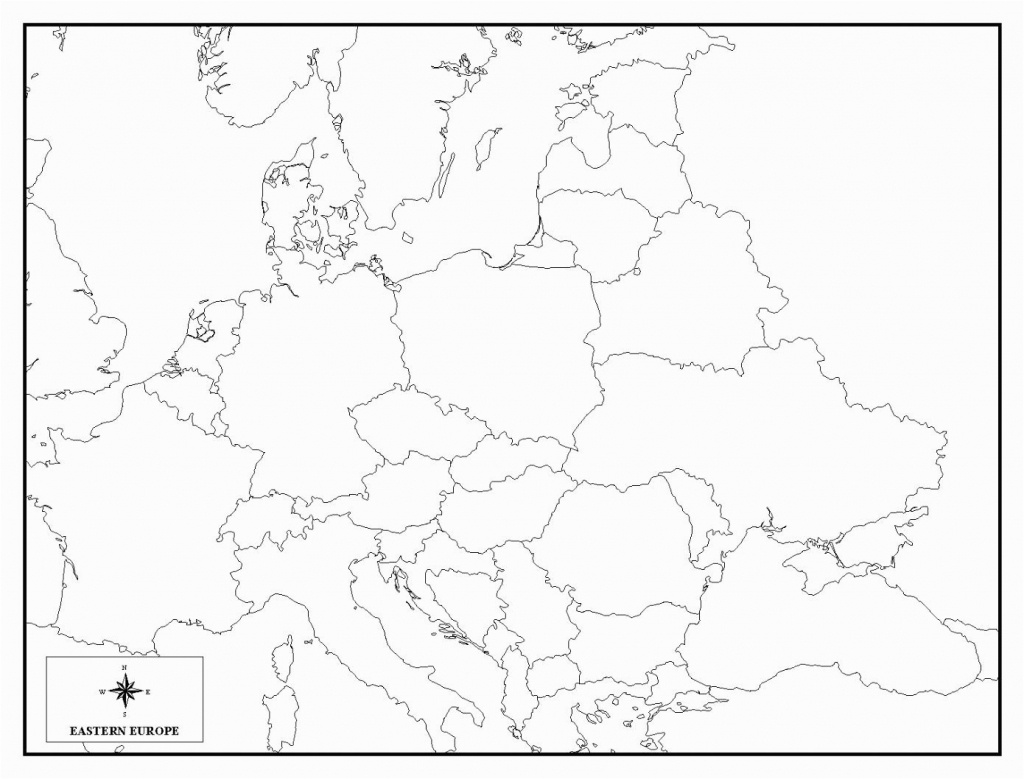 Blank Map Eastern Europe | Sitedesignco - Middle East Outline Map Printable