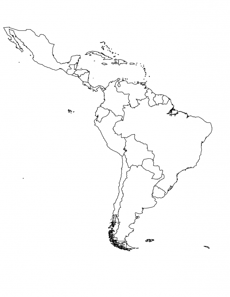 Blank Map Of Central America Fresh Blank South America Map Printable - Printable Blank Map Of South America