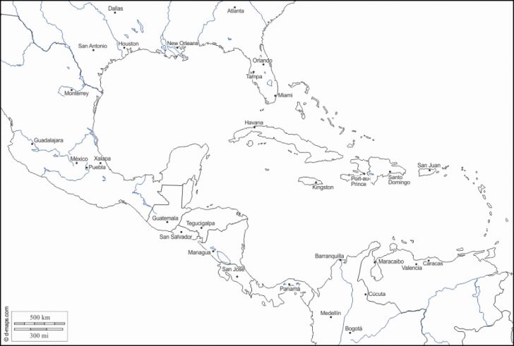 Free Printable Map Of The Caribbean Islands