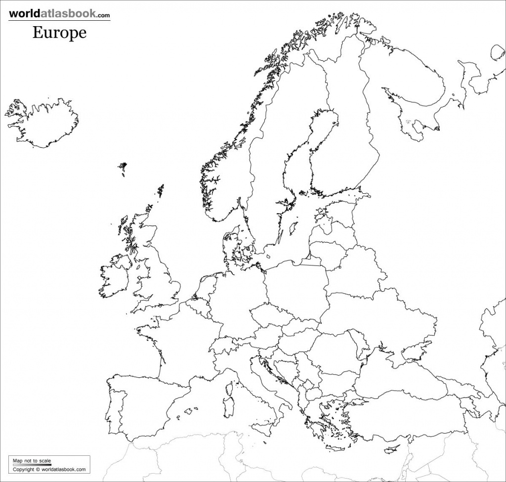 Blank Map Of Europe Shows The Political Boundaries Of The Europe - Blank Political Map Of Europe Printable