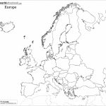 Blank Map Of Europe Shows The Political Boundaries Of The Europe   Europe Outline Map Printable